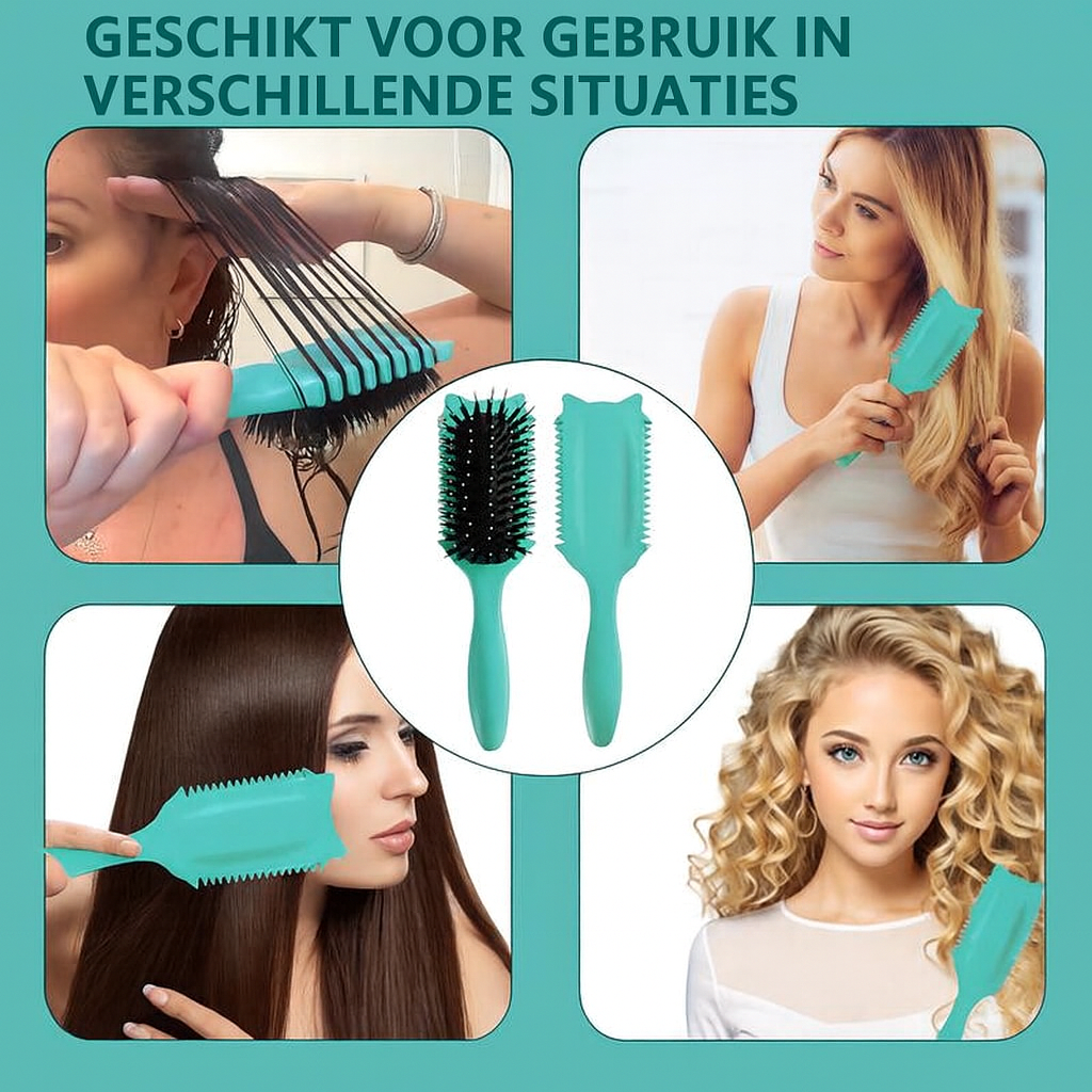 Verbeterde Kruldefinerende Kam – Voor Veerkrachtige & Pluisvrije Krullen