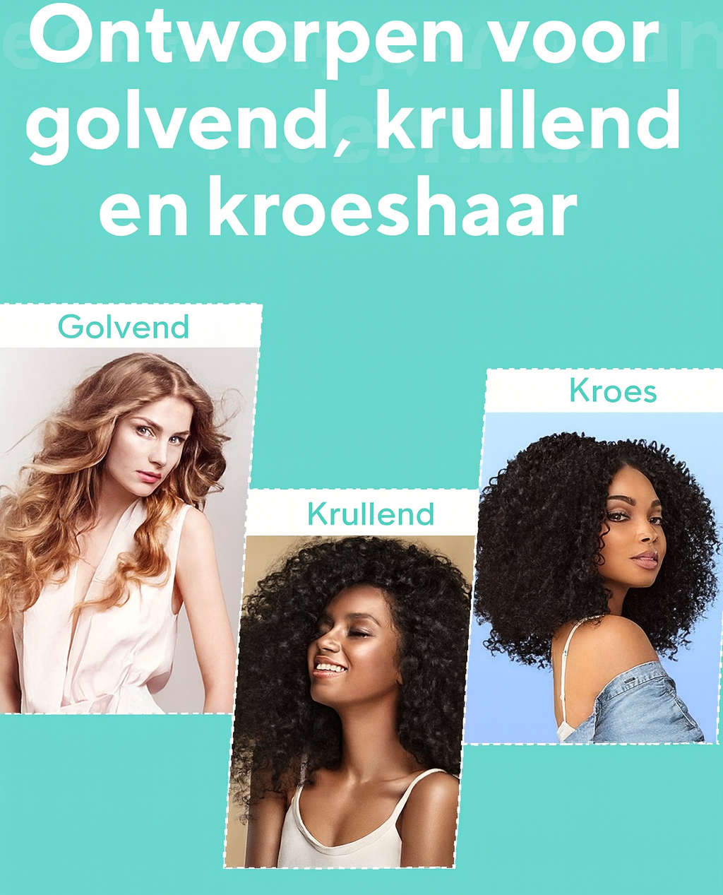 Verbeterde Kruldefinerende Kam – Voor Veerkrachtige & Pluisvrije Krullen