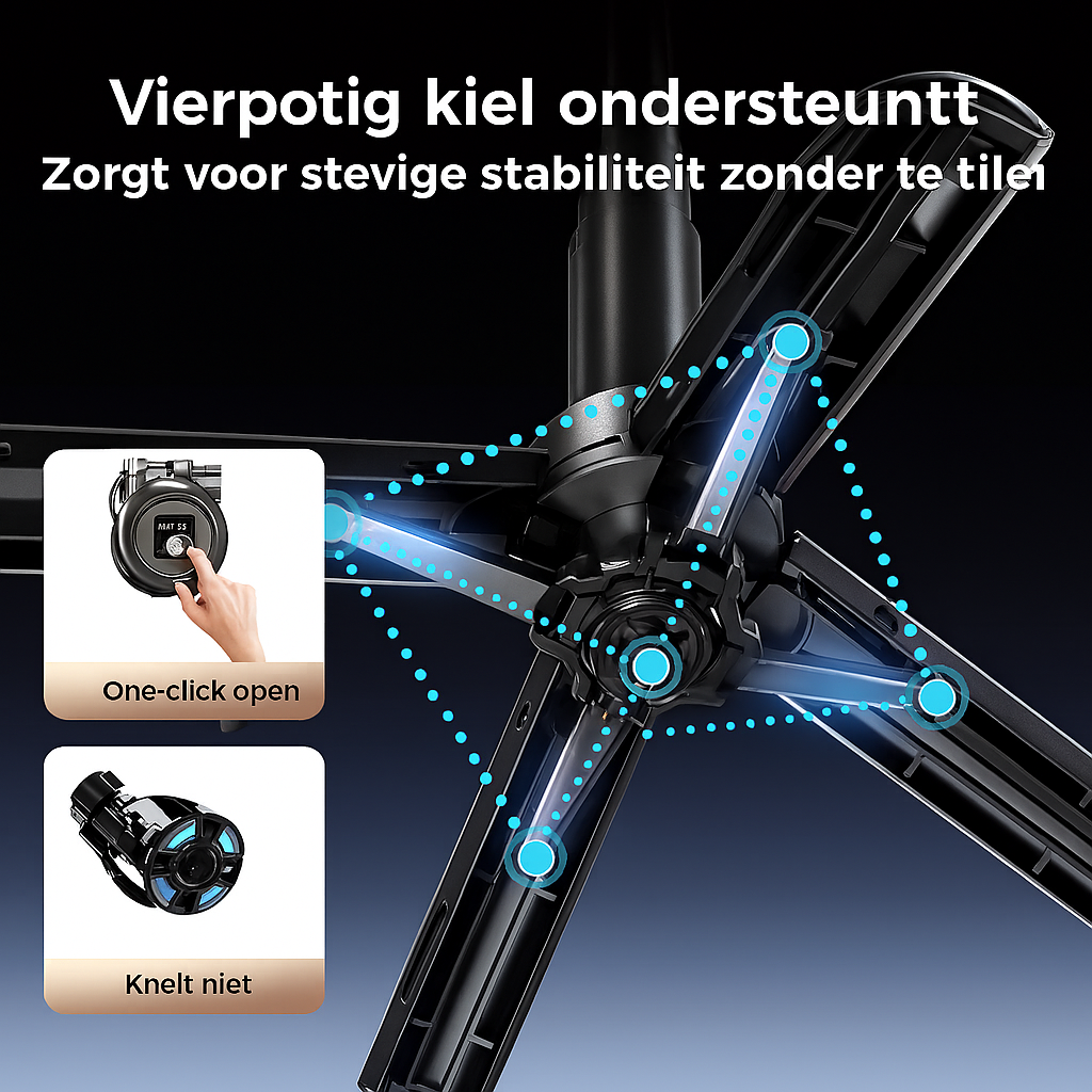 Nieuwe 4-in-1 Magnetische Mini Selfiestick – Multifunctioneel met 360° Rotatie