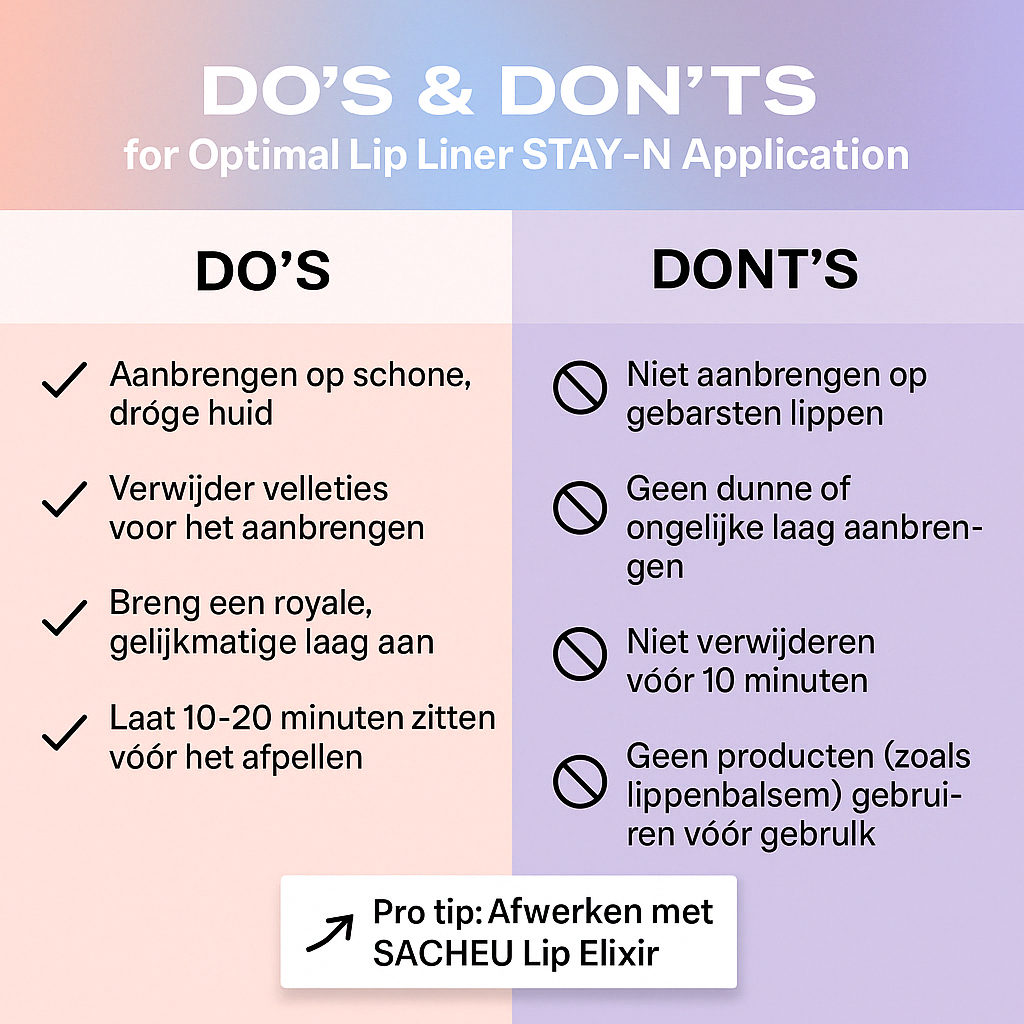 Peel-Off Lippotloodvlek