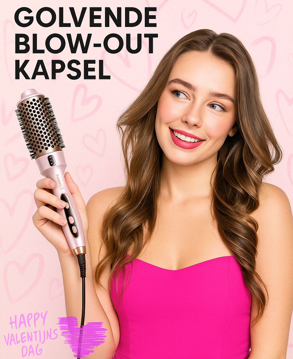 Blowout Boost – Ionische Warmteborstel voor Volumineus Haar