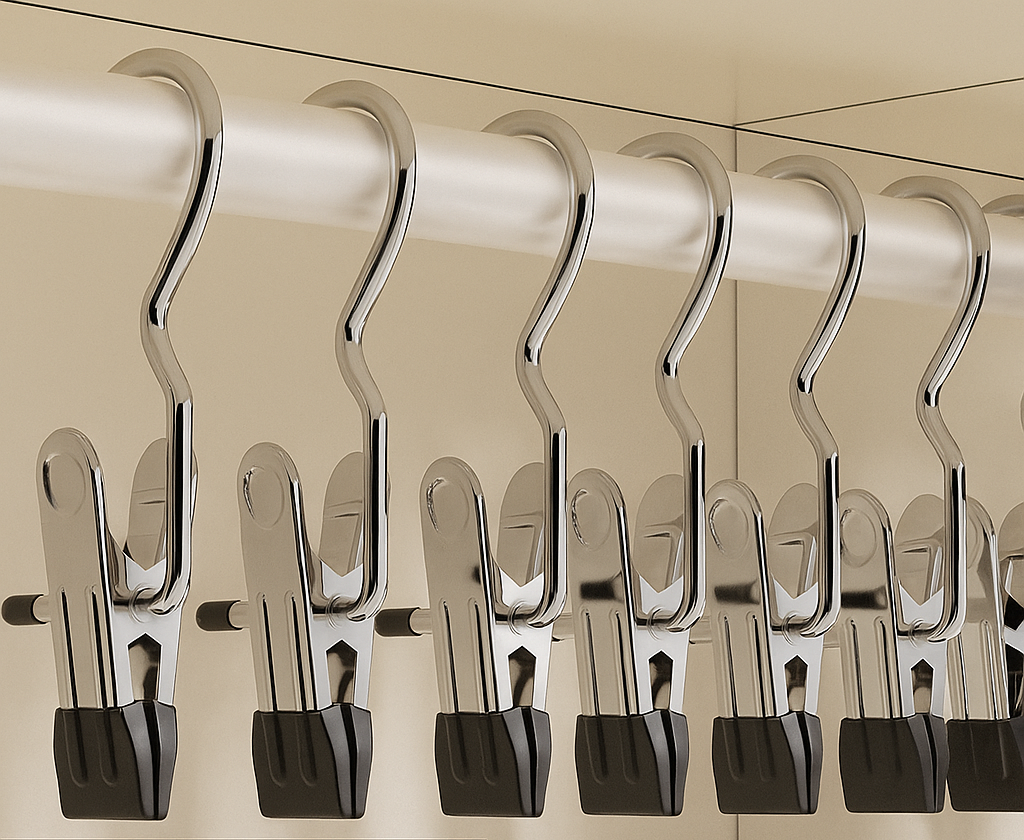 Roestvrije Wasknijpers – Set van 12 Stevige Clips