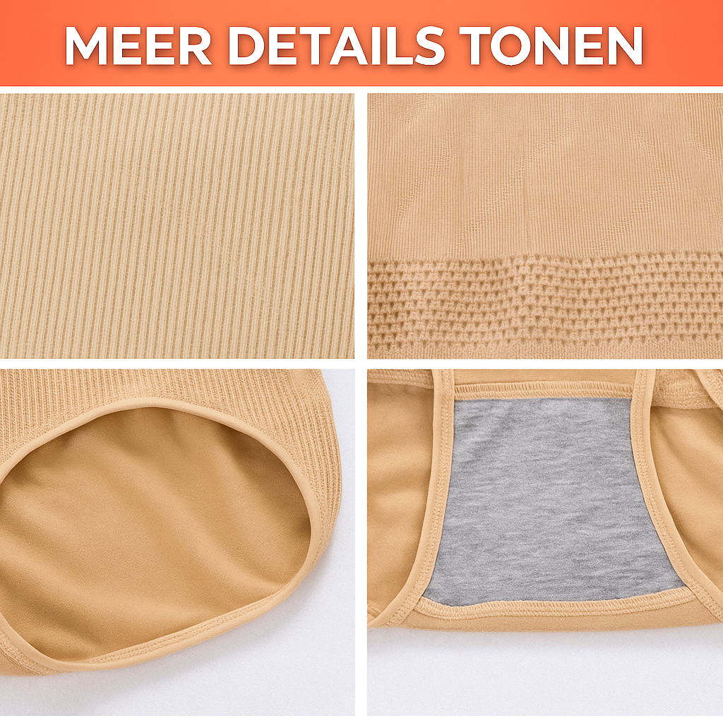Shapewear Slip | Buikcorrectie & Hoge Taille–1 Set (4 Stuks）