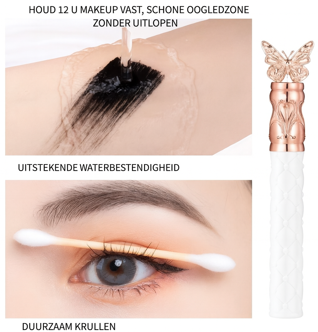 Waterdichte en zweetbestendige volumemascara