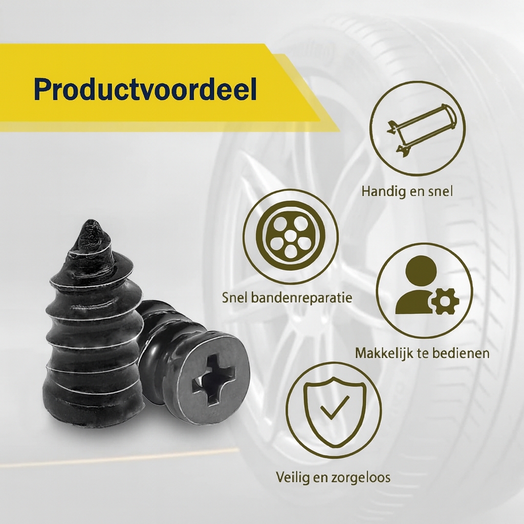 Vacuüm bandenreparatie rubber spijkers