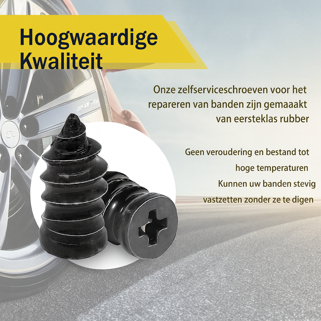 Vacuüm bandenreparatie rubber spijkers