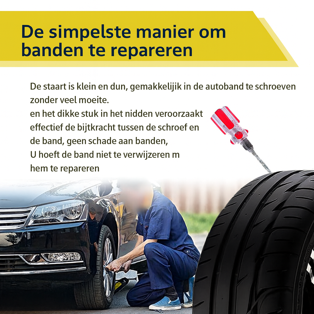 Vacuüm bandenreparatie rubber spijkers