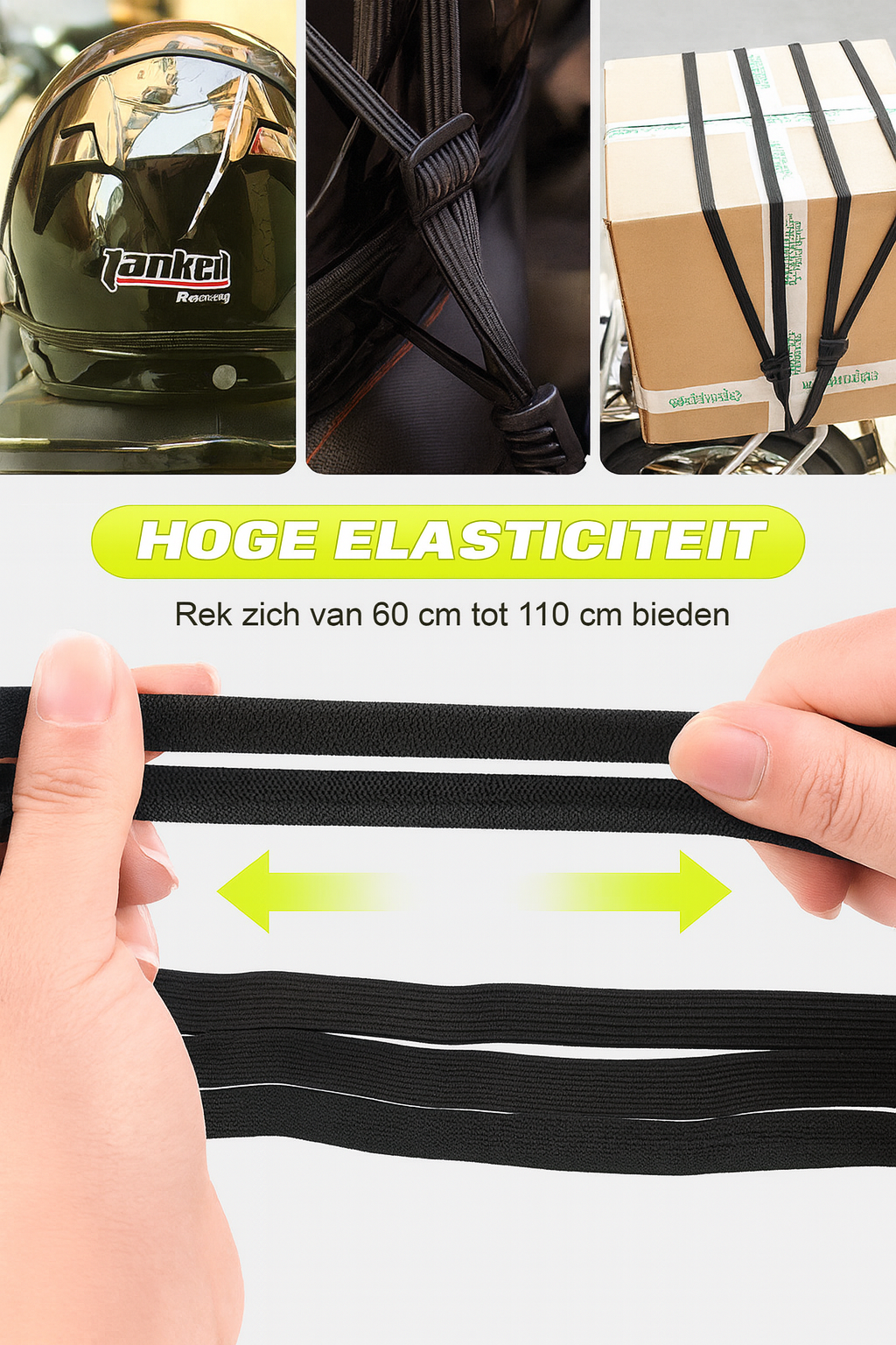 Elastisch Bagageriem voor Helmen