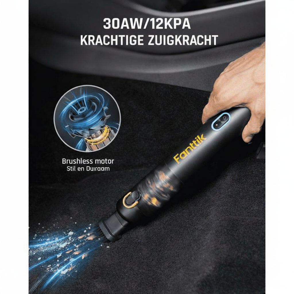Draagbare Mini Stofzuiger 12000Pa met Snelladen