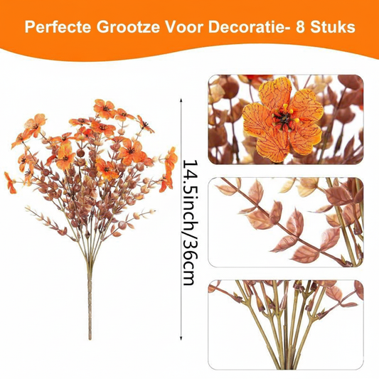 Nepbloemen voor Tuindecoratie - Set van 8 Stuks voor Buiten