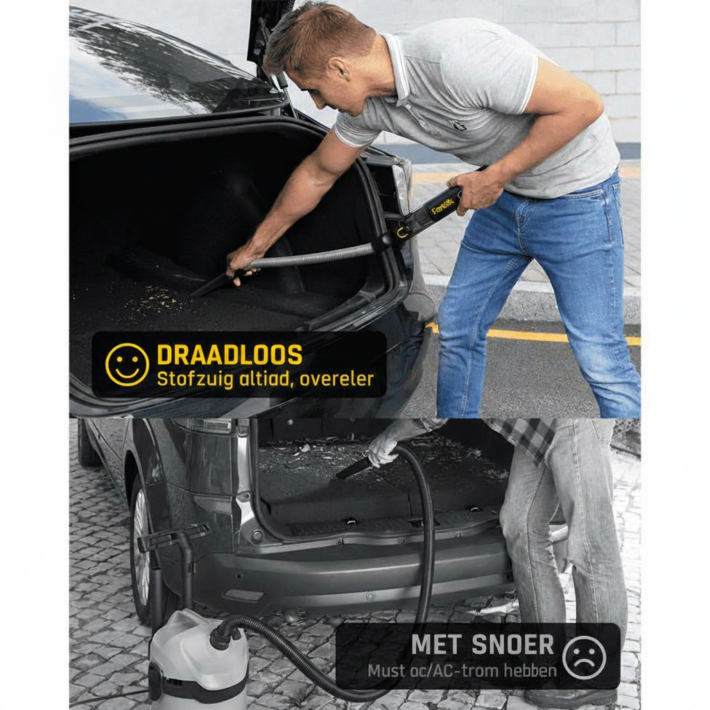 Draagbare Mini Stofzuiger 12000Pa met Snelladen