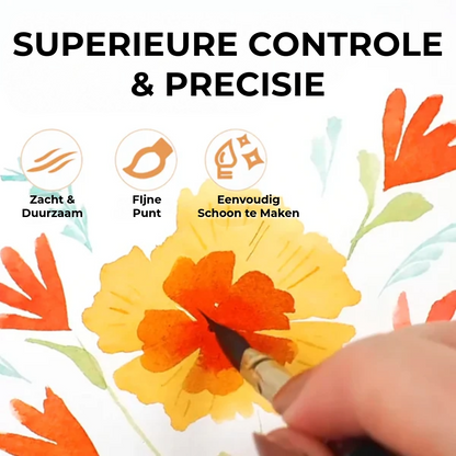 Professionele Precisie Aquarelpenselen | 4 Stuks