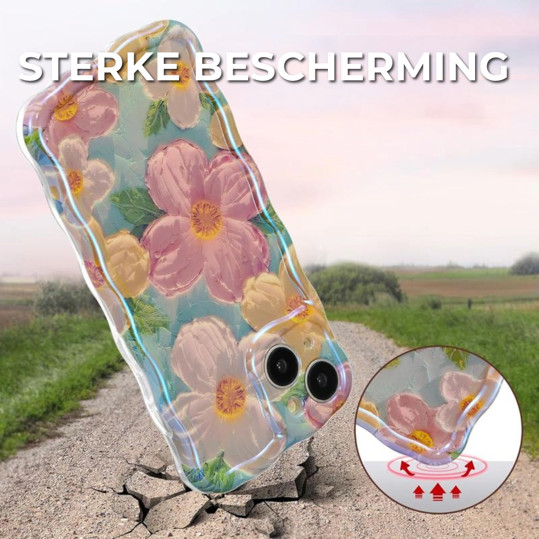 Retro Olie Geschilderd Iphone Hoesje