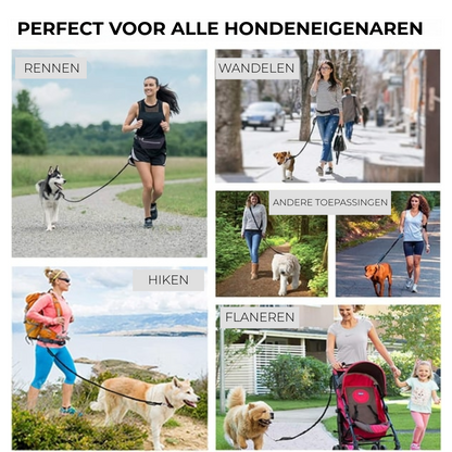 Handsfree Hondenriem met Handige Opbergzak