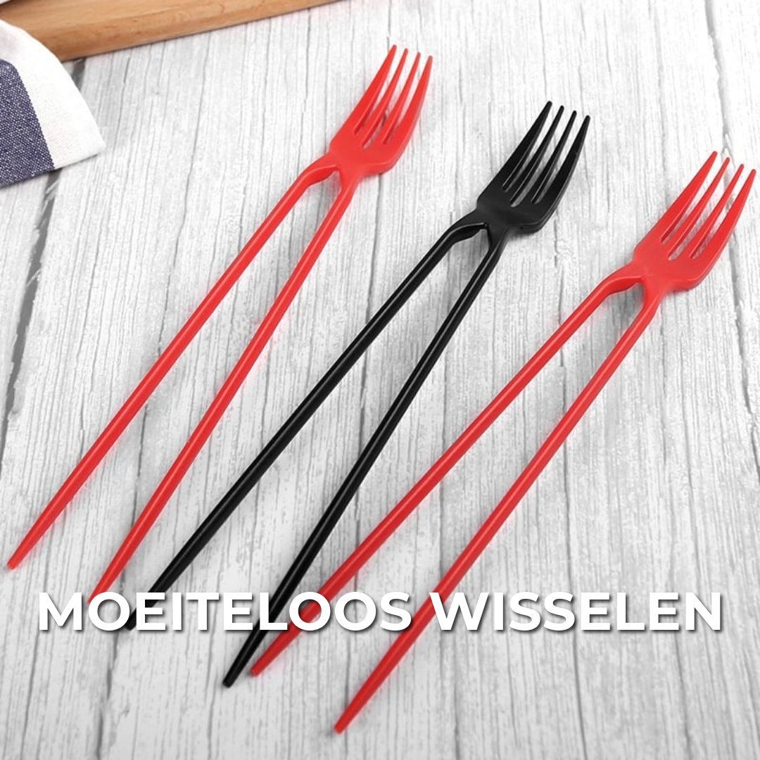 Multifunctioneel Vork/ Eetstokjes | 1 Sets 3 Stuks