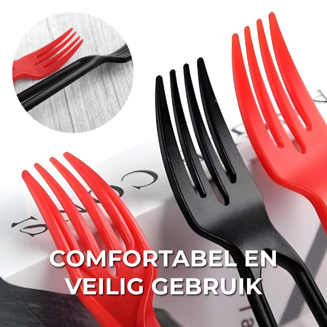 Multifunctioneel Vork/ Eetstokjes | 1 Sets 3 Stuks