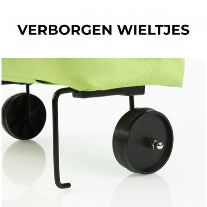 Uitzetbare Boodschappentas Op Wieltjes