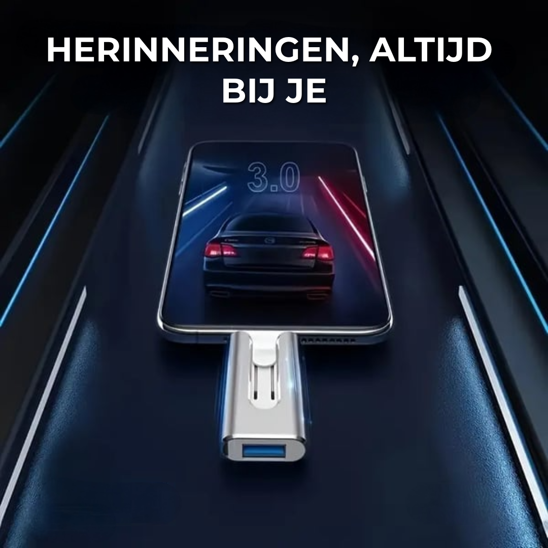 Professionele Flash Drive met USB-C adapter