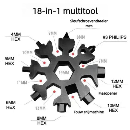 Sneeuwvlok™ 18-in-1 multitool