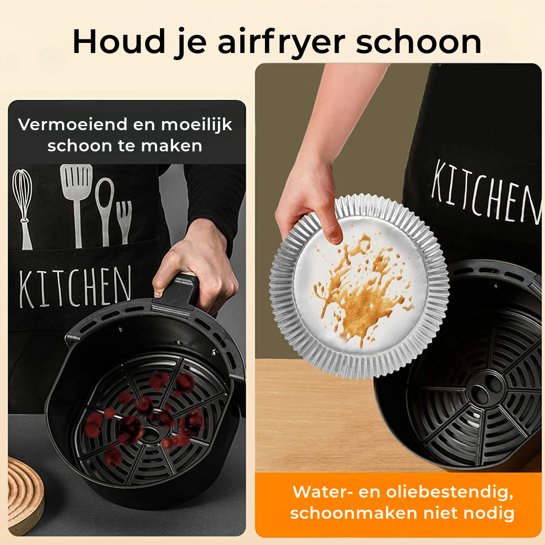 Aluminium Air Fryer Schaal | 50 Stuks