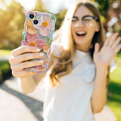 Retro Olie Geschilderd Iphone Hoesje