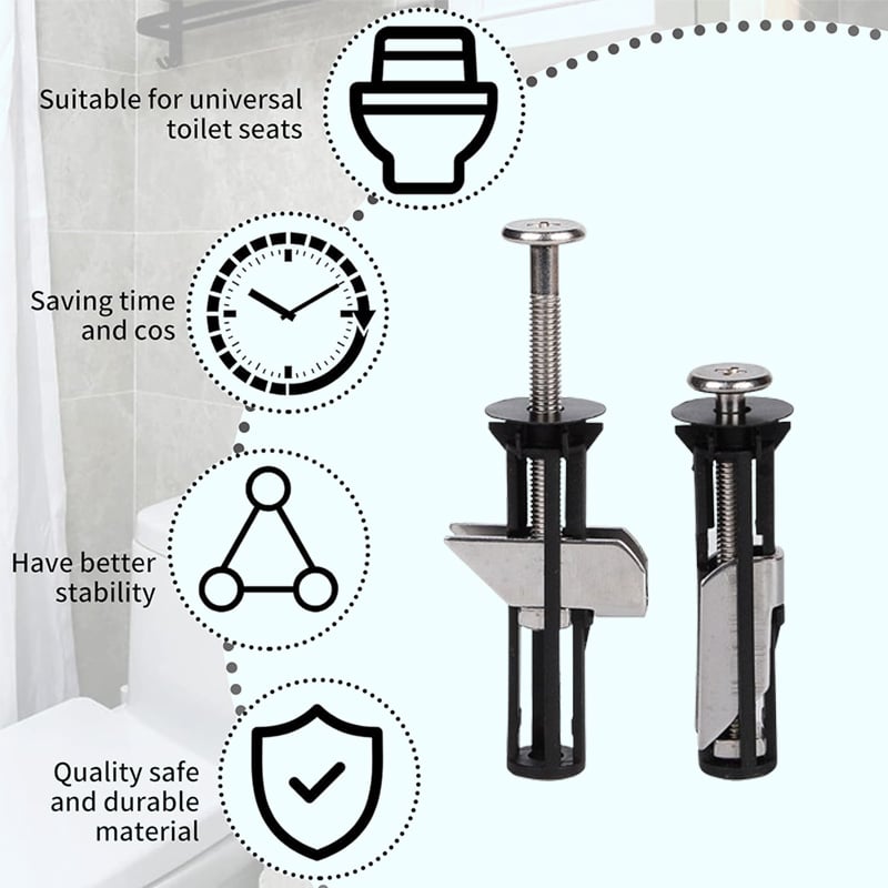 Heavy Duty Toilet Seat Fixing Screws Kit