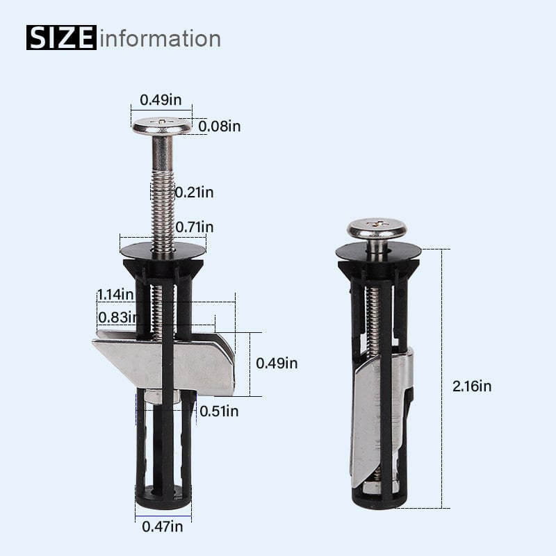 Heavy Duty Toilet Seat Fixing Screws Kit