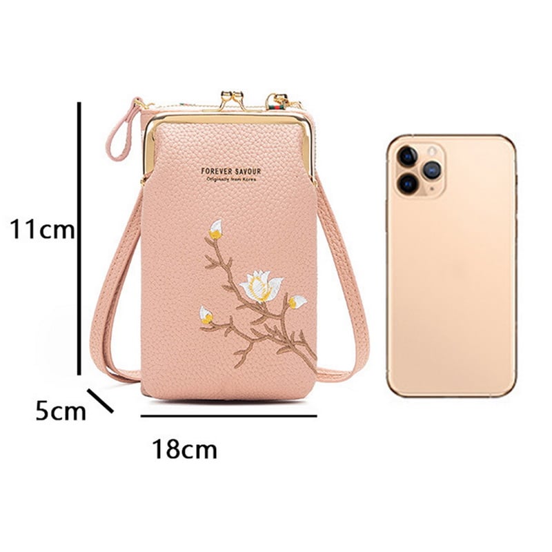 Dames Crossbody Portemonnee – Met Telefoonvak en Schouderband