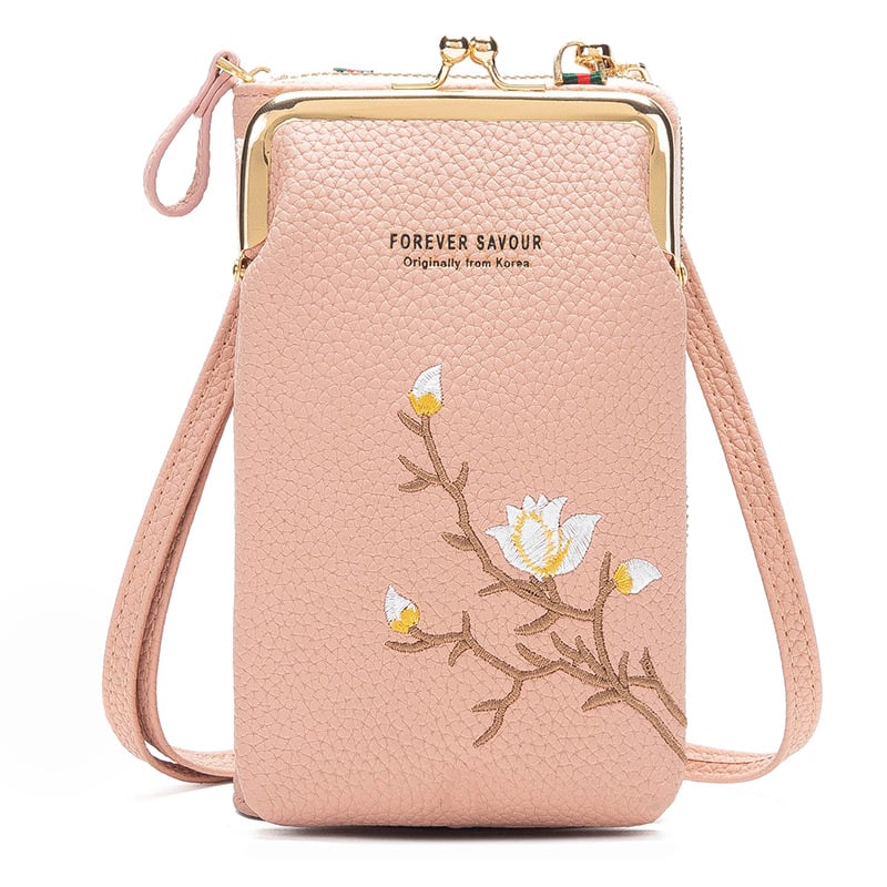 Dames Crossbody Portemonnee – Met Telefoonvak en Schouderband