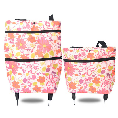 Uitzetbare Boodschappentas Op Wieltjes