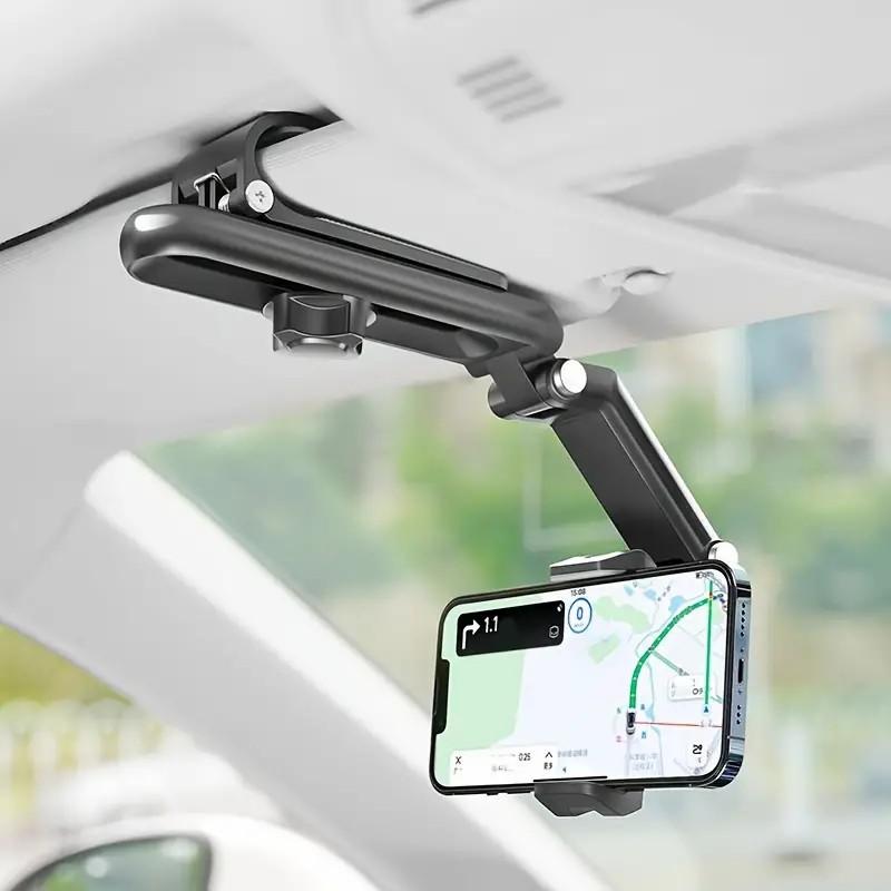 Multifunctionele 1080° Telefoonhouder – Voor Zonneklep & Volledige Rotatie