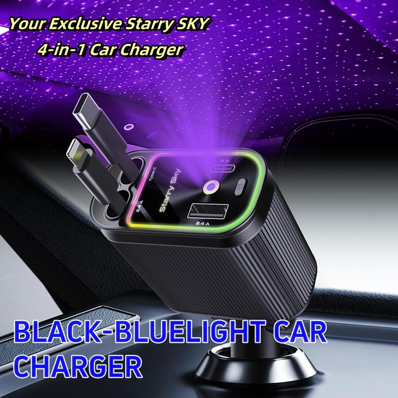 Auto gemonteerde starlight oplaadkabel