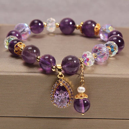 Amethist Waterdruppel Armband
