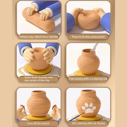 POTTERY SET™ - KLEINE KUNSTENAARS - KINDER POTTENBAKSET