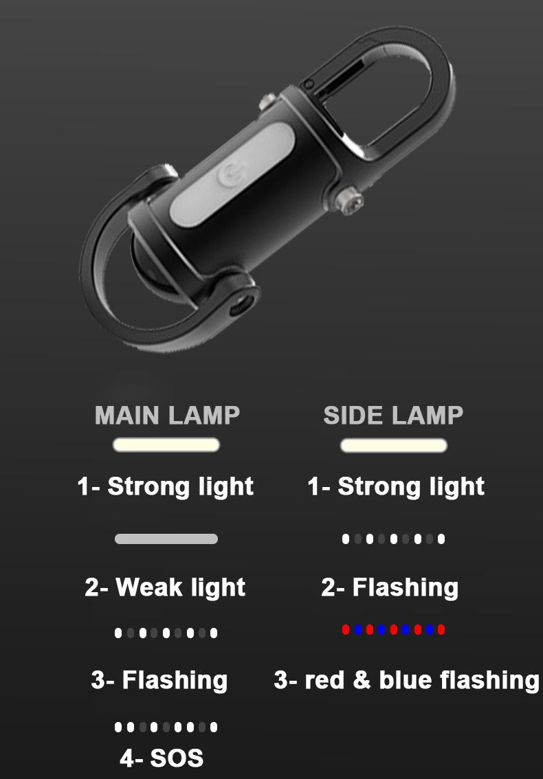 1200LM Mini Sleutelhanger Zaklamp – Super Helder & Waterdicht