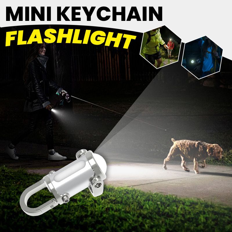 1200LM Mini Sleutelhanger Zaklamp – Super Helder & Waterdicht