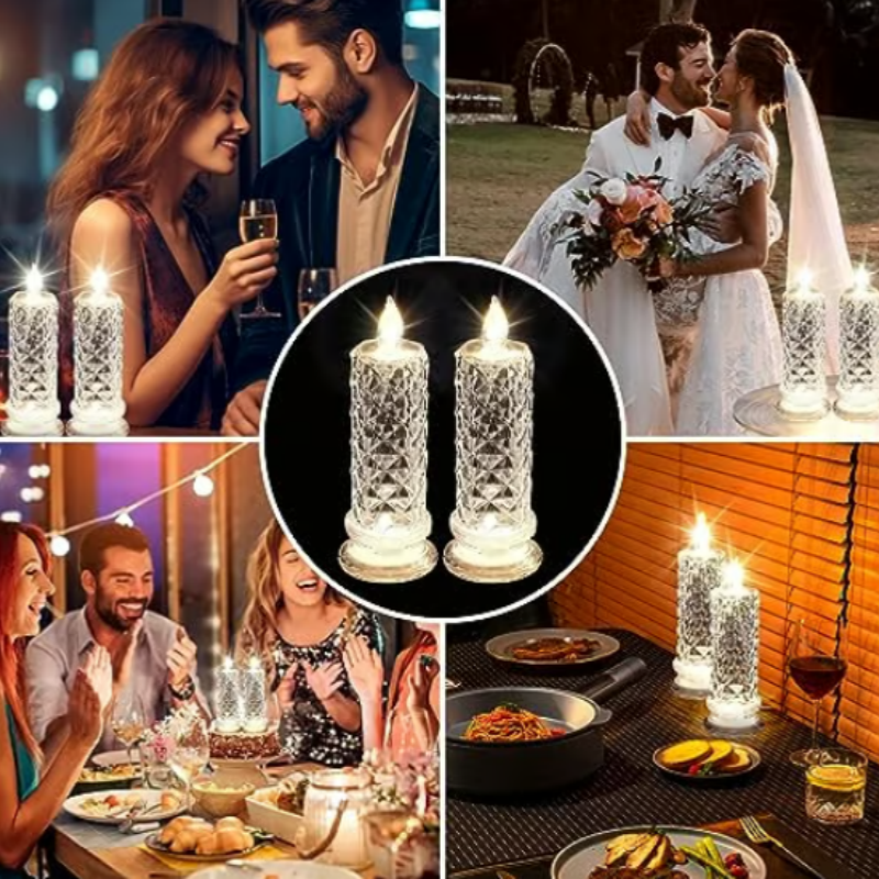 Romantische LED-kaarsen-Voordeelpak 4 stuks