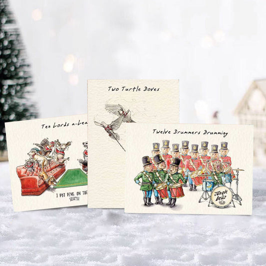 Kerst Aftelkalender: 12 Kaarten voor Advent